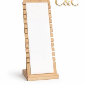 Exhibidor de Pulseras Vertical Madera - Eco cuero