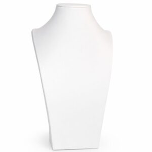 CUELLO DE ECOCUERO BLANCO MEDIANO DE 26 CM